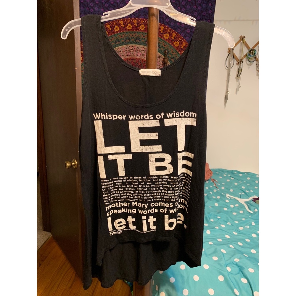 Black Beatles Lyrics Tanktop